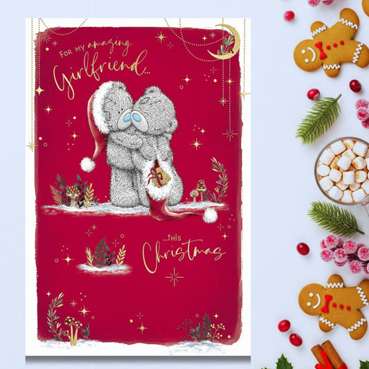 Girlfriend Christmas Card - Me To You Bears Hugging