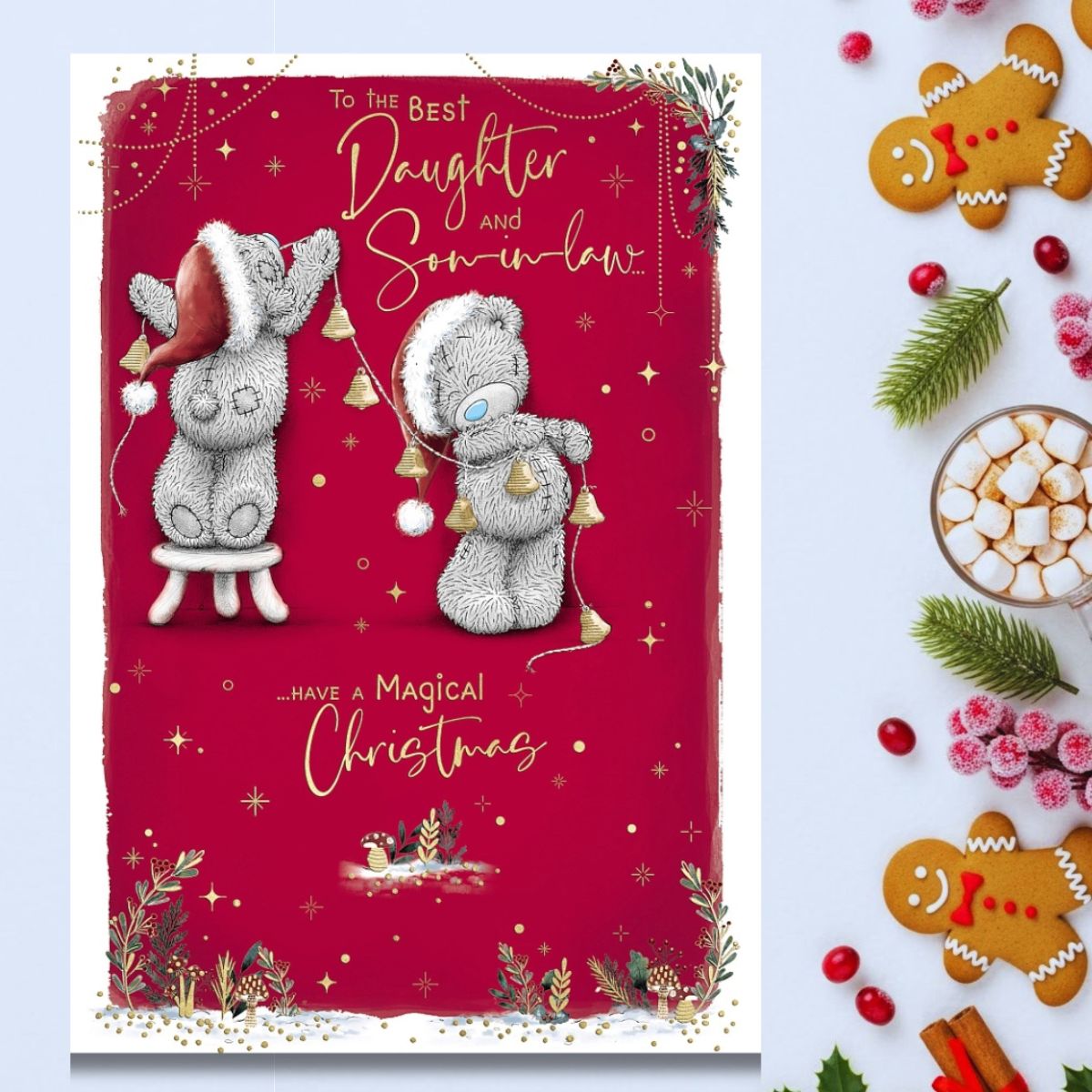 Daughter & Son-In-Law Christmas Card - Me To You Bears