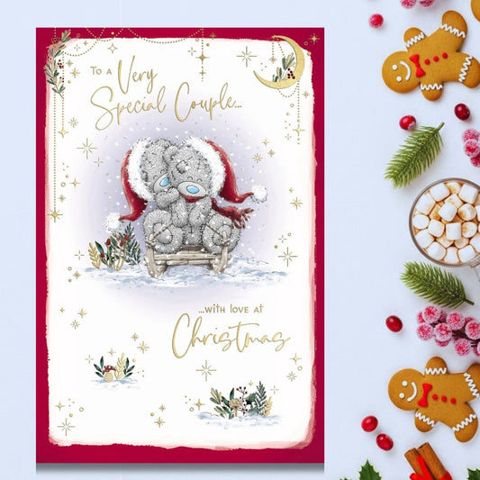 Special Couple Christmas Card - Me To You Bears On Sledge