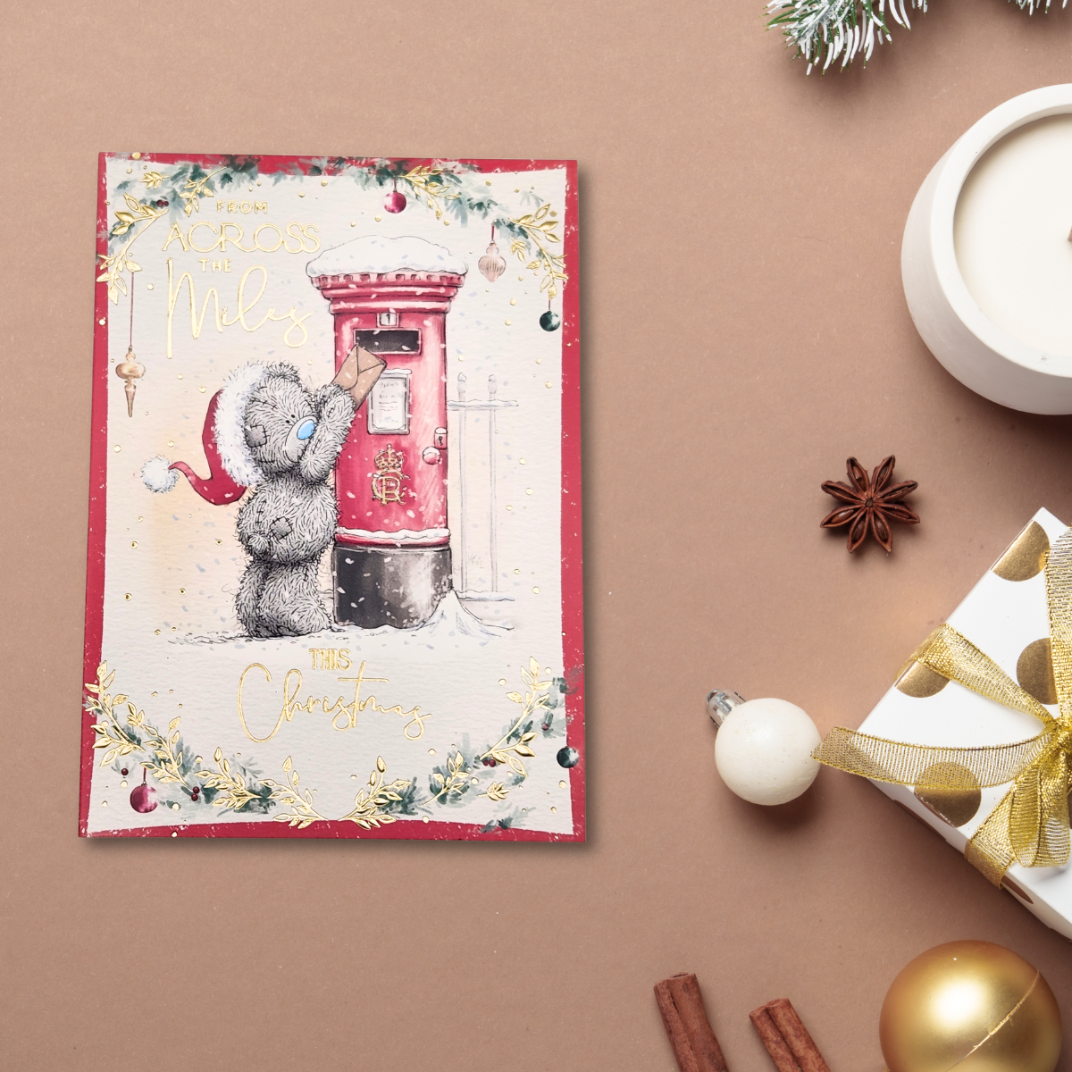 Across The Miles Christmas Card - Me To You Bears & Postbox