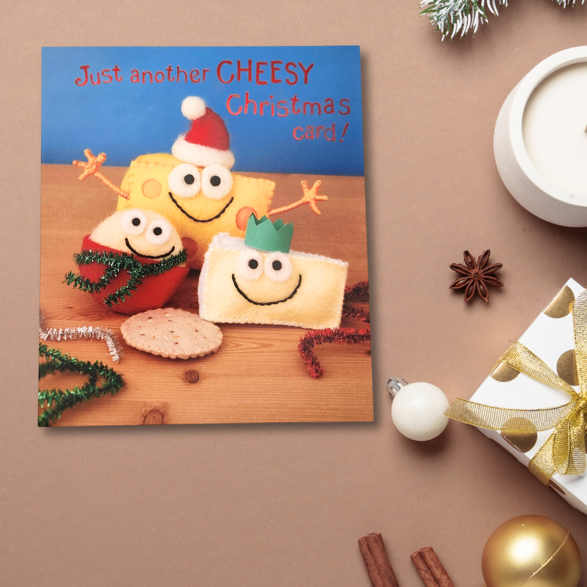 Funny Christmas Card - Cheesy Card
