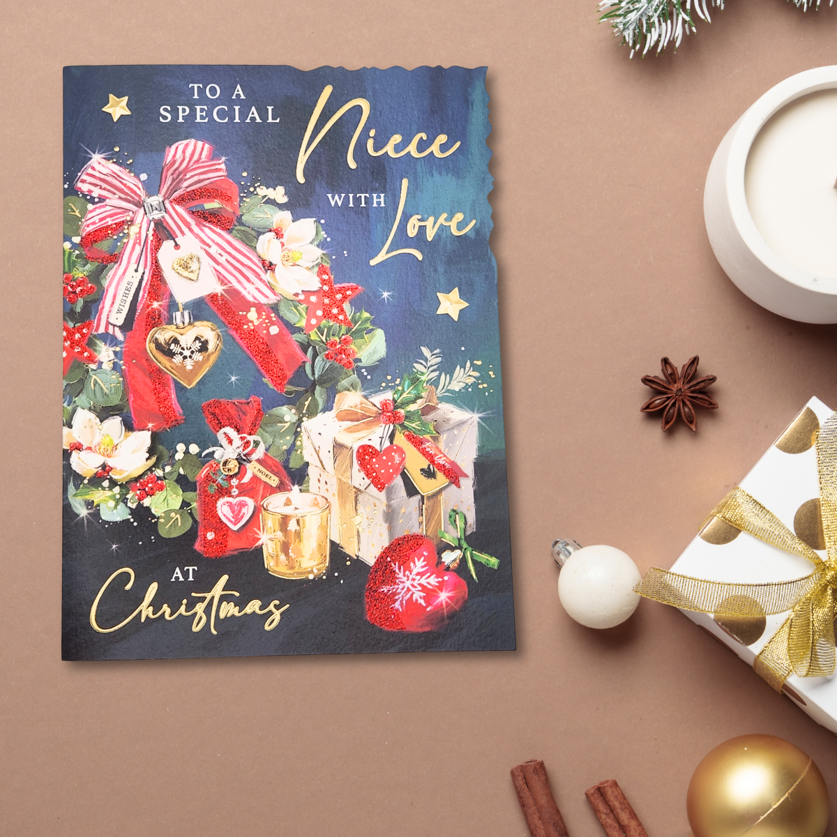 Niece Christmas Card - Velvet Gallery