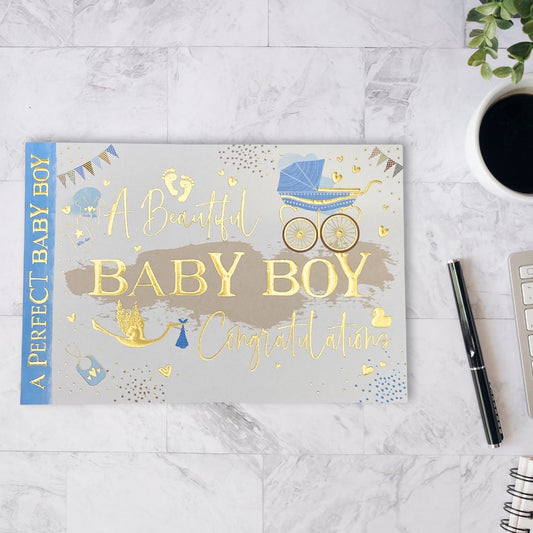 Baby Boy Card - Perfect Baby Boy