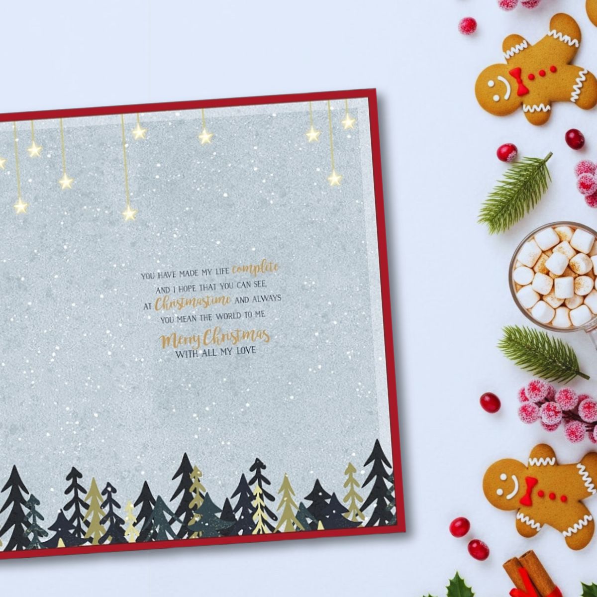 One I Love Boxed Christmas Card - Penguins