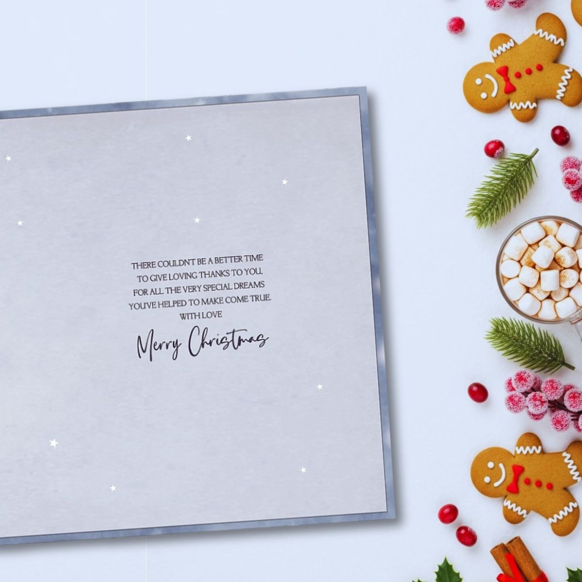 Mum Boxed Christmas Card - Wreath