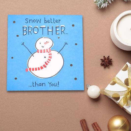 Brother Christmas Card - Benny Snowman