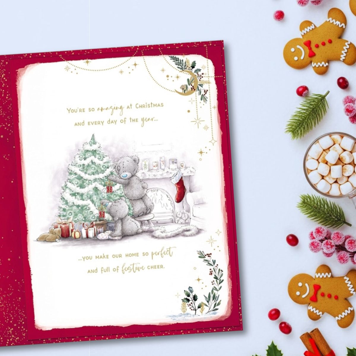 Wife Boxed Christmas Card - Me To You Bears Xmas Gift