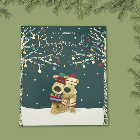 Boyfriend Christmas Card - Boofle Bear