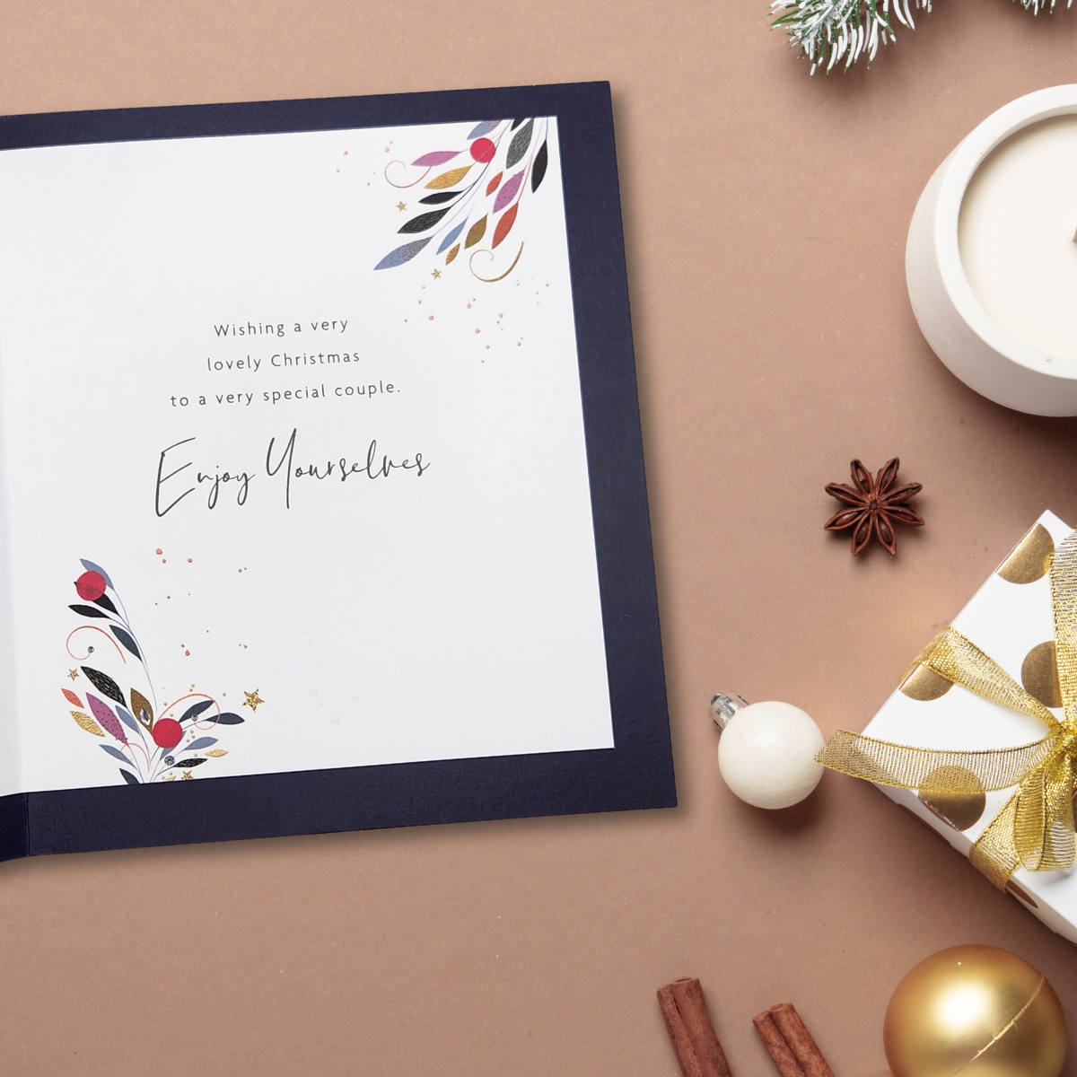 Sister & Brother-In-Law Christmas Card - Illustrated Tree