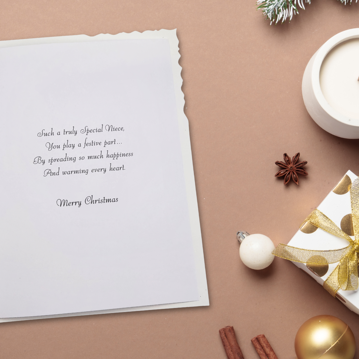Niece Christmas Card - Velvet Gallery