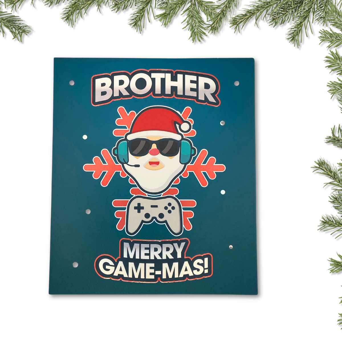 Brother Christmas Card - Merry Game-Mas!