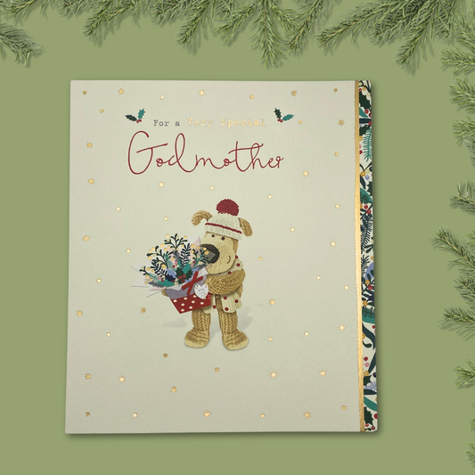 Godmother Christmas Card - Boofle Bear