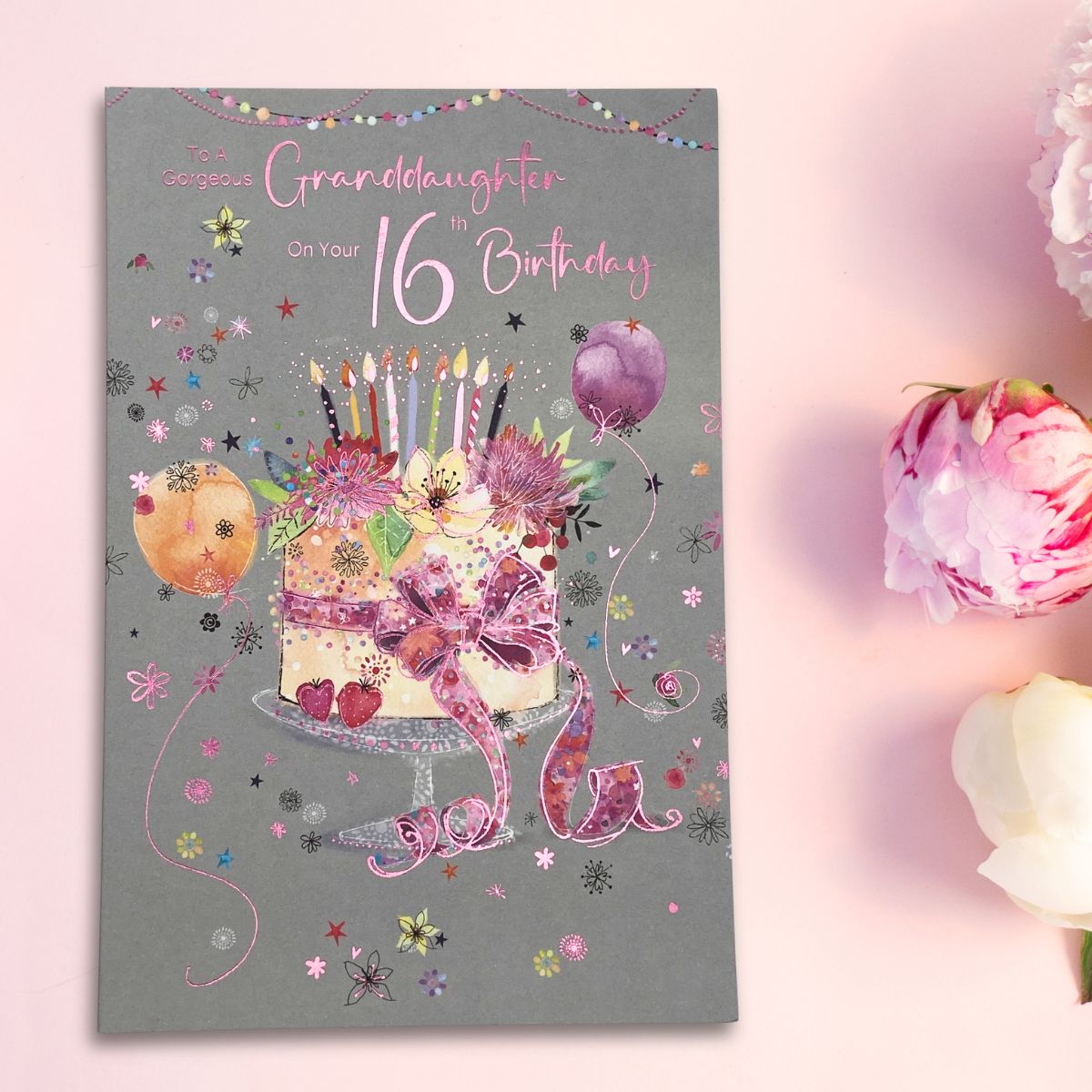 Granddaughter 16th Birthday Card - Carnival