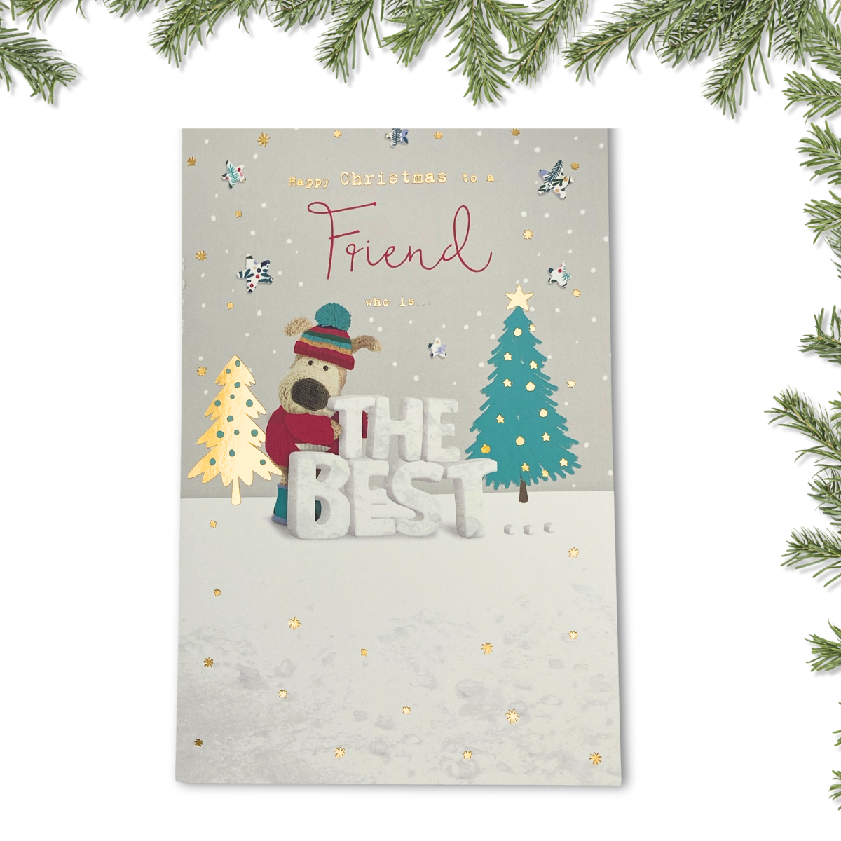 Friend Christmas Card - Boofle The Best