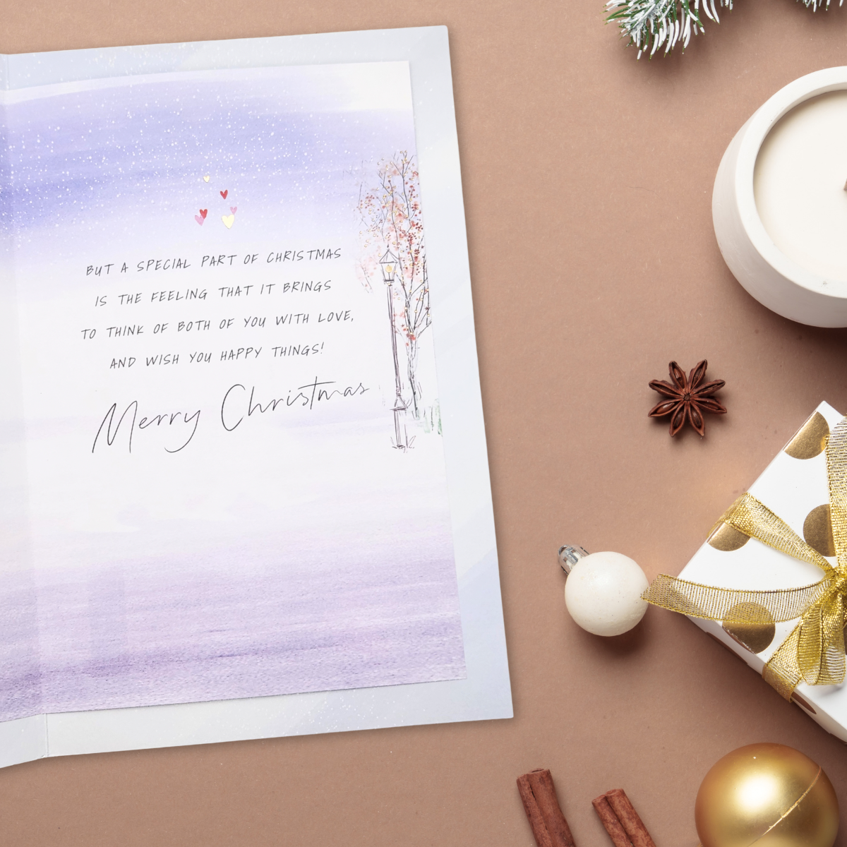 Son & Daughter-In-Law Christmas Card - Artist's Notebook