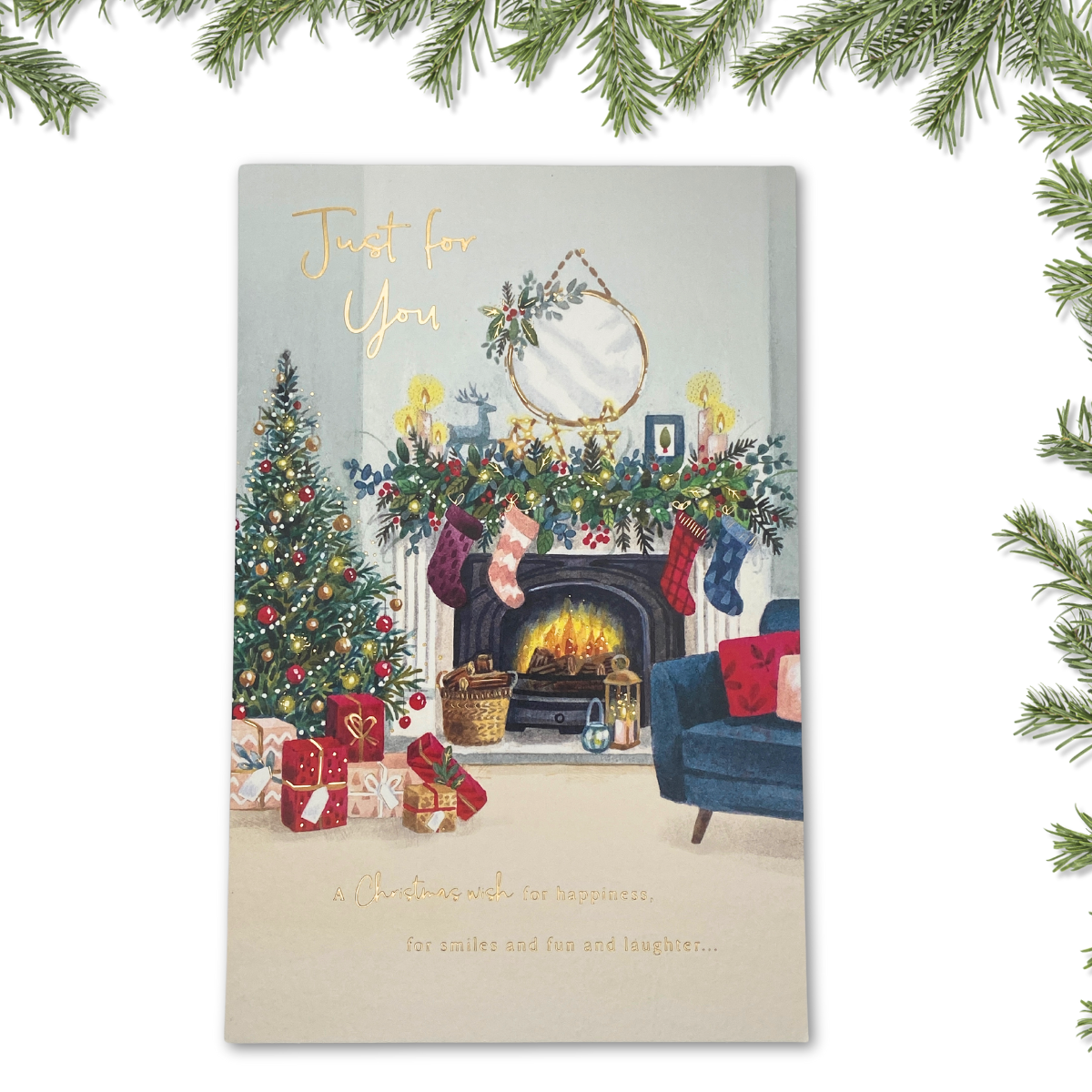 Open Christmas Card - Thinking Of You