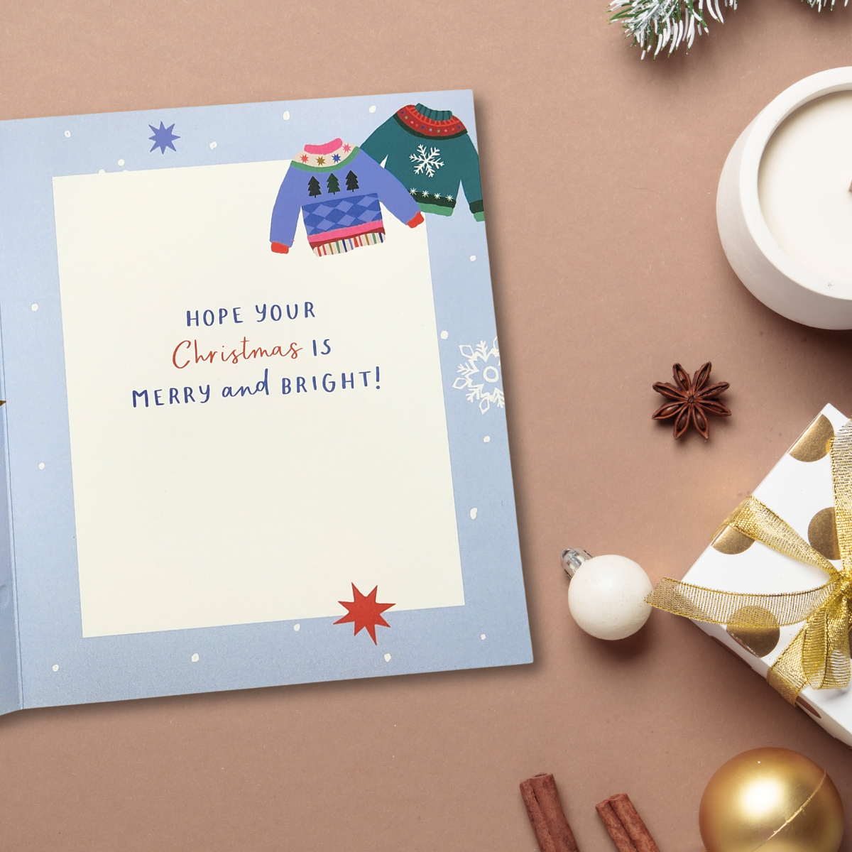 Both Of You Christmas Card - Festive Jumpers