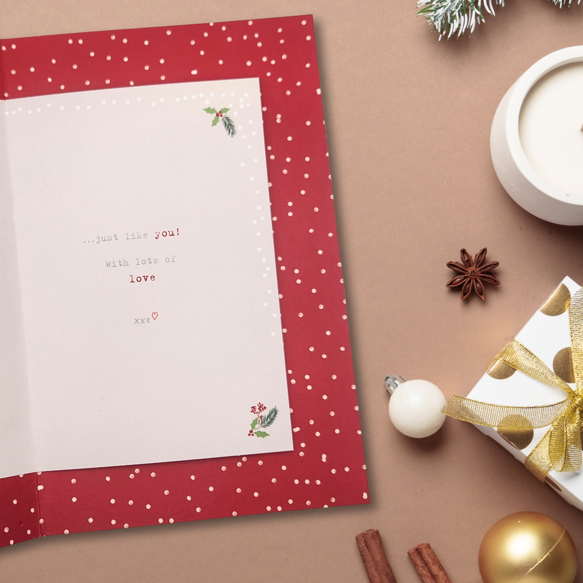 Someone Special Christmas Card - Boofle Bear & Star