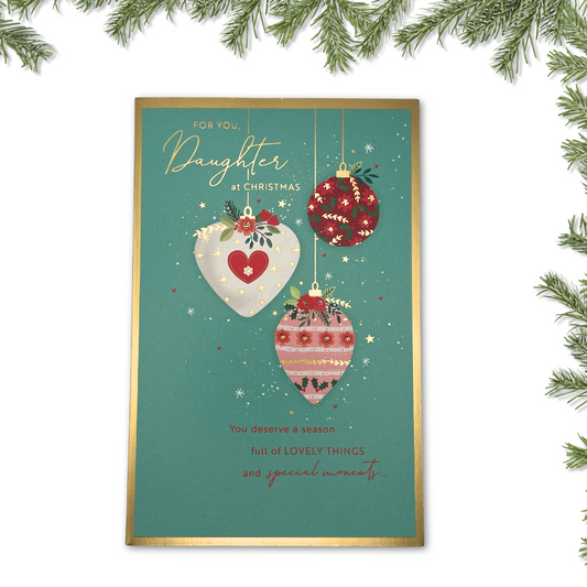 Daughter Christmas Card - Thinking Of You