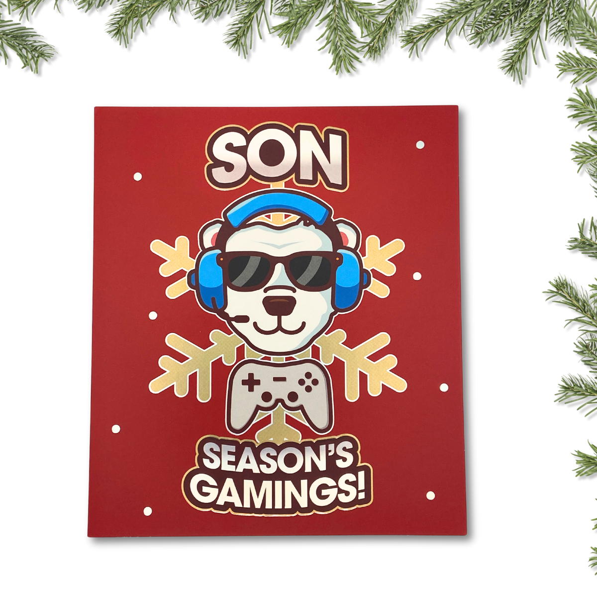 Son Christmas Card - Season's Gamings