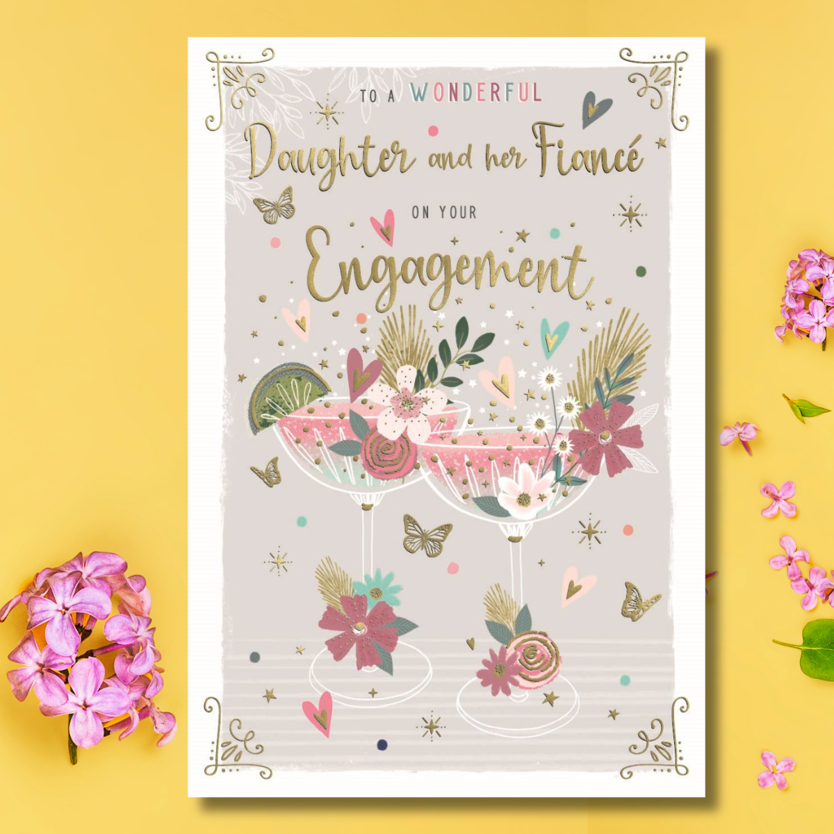 Engagement Card - Daughter & Fiancé Pavillion