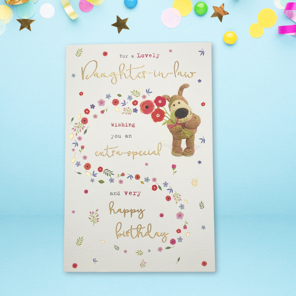 Daughter-In-Law Birthday Card - Boofle Bear