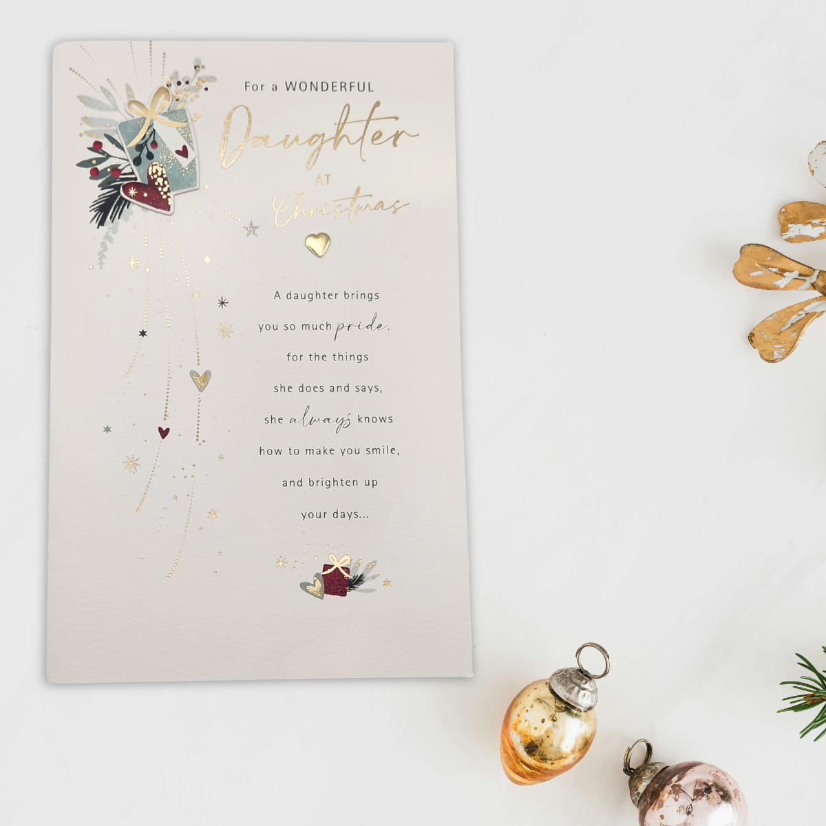 Daughter Christmas Card - Daydreams