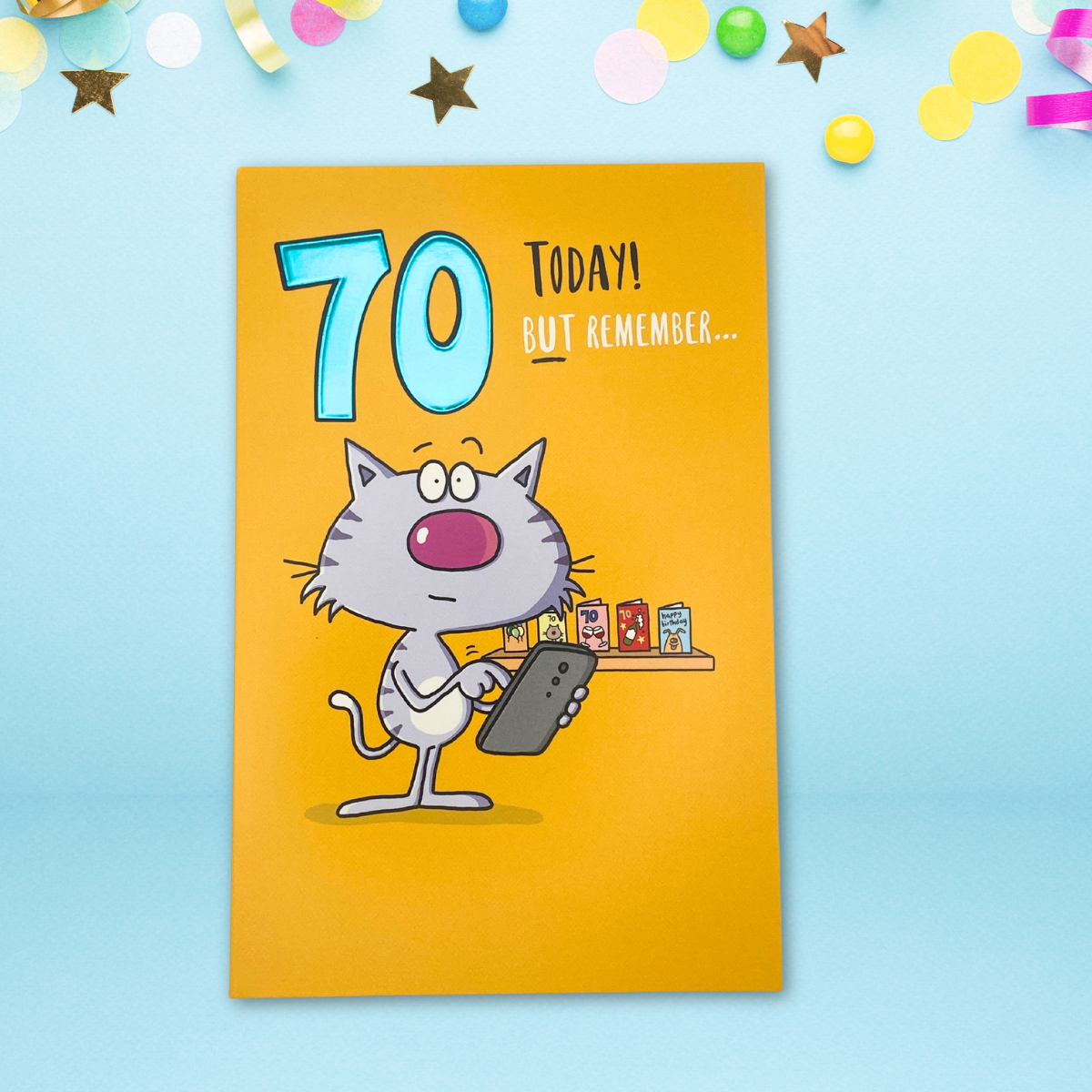 70th Birthday Card - Crackers It's 21 In Celsius!