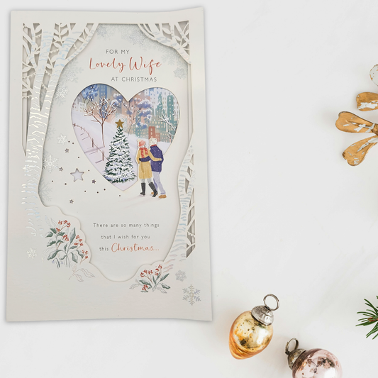 Wife Large Christmas Card - So Many Things I Wish...