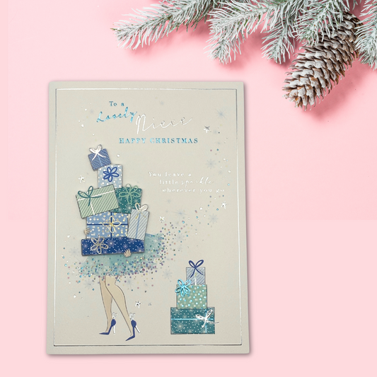 Niece Christmas Card - Leave A Little Sparkle