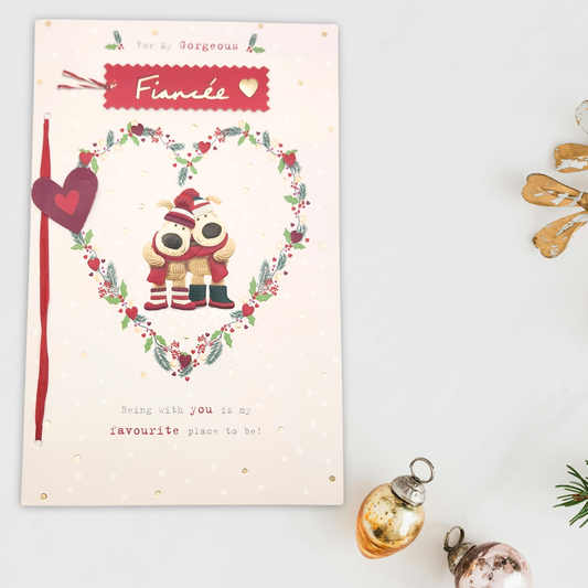 Fiancée Christmas Card - Boofle Bears