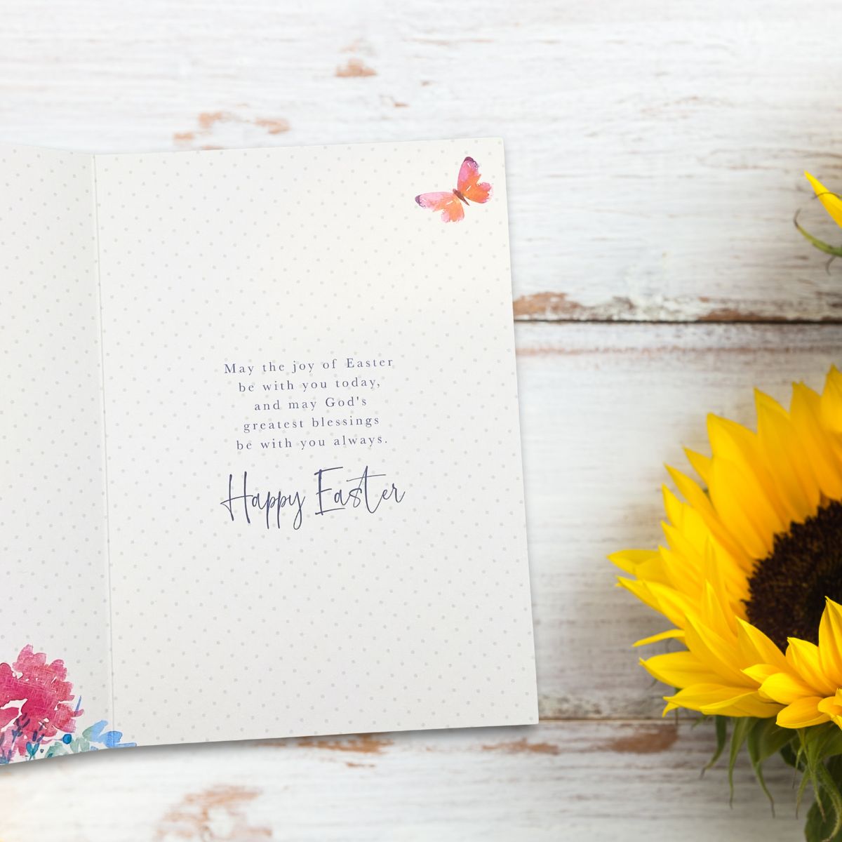 Open Easter Card - Church Scene