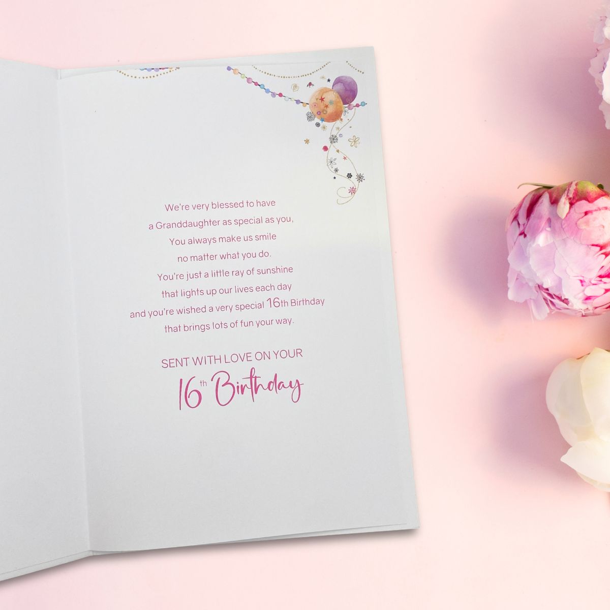 Granddaughter 16th Birthday Card - Carnival