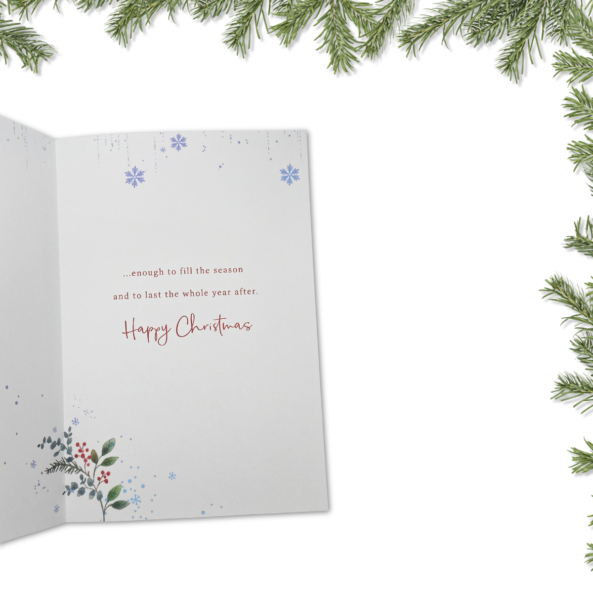 Open Christmas Card - Thinking Of You