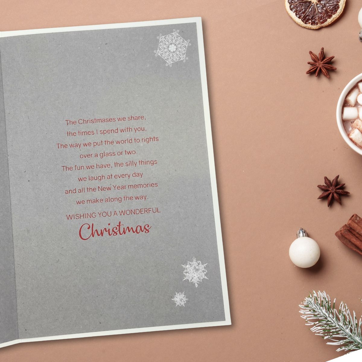 Sister Christmas Card - Grace Festive Tree