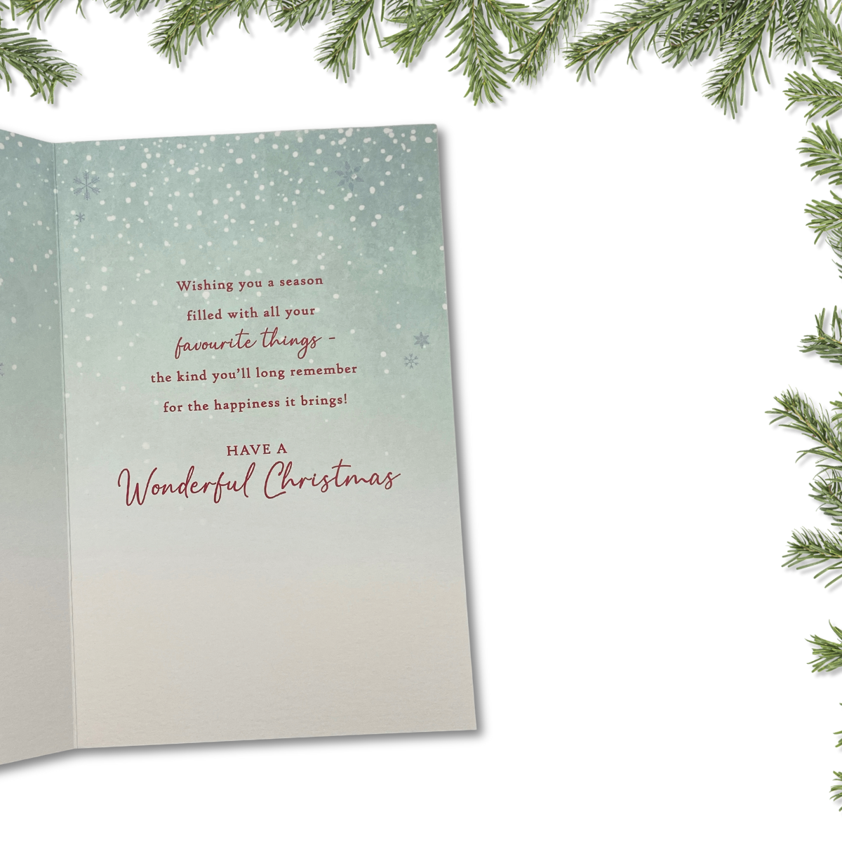 Uncle Christmas Card - Watermark Snowman