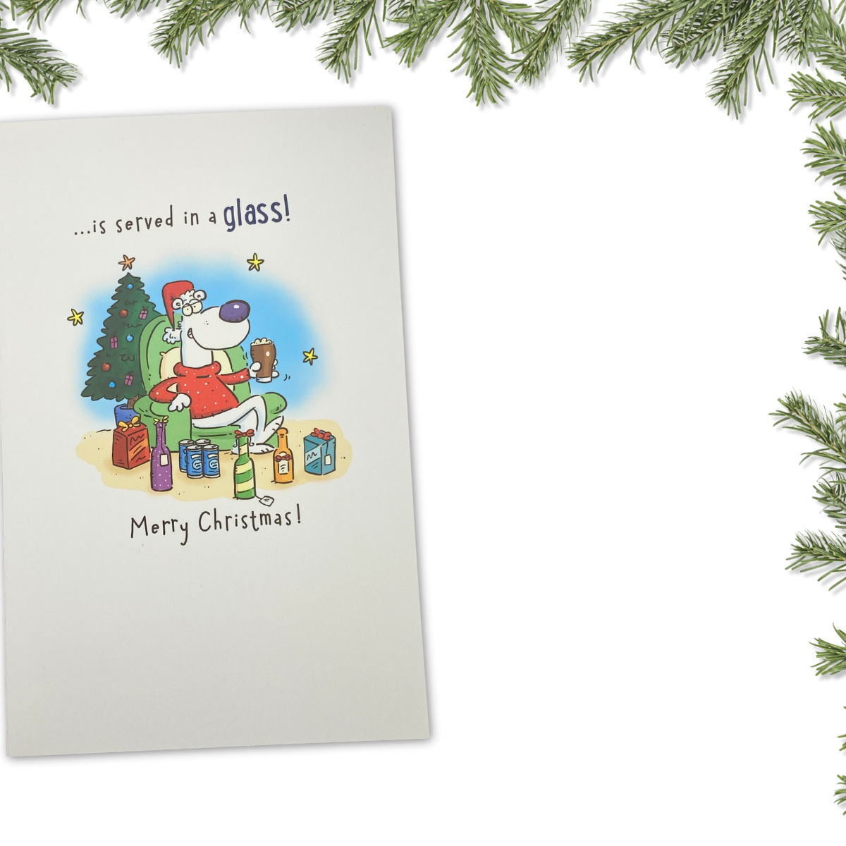 Dad Christmas Card - Fiddlesticks Humour