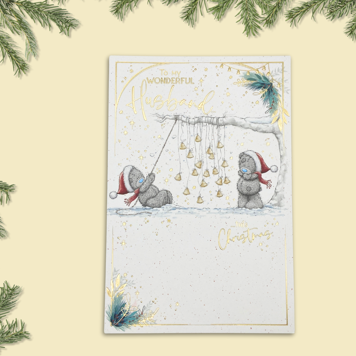 Husband Christmas Card - Me To You Hanging Bells