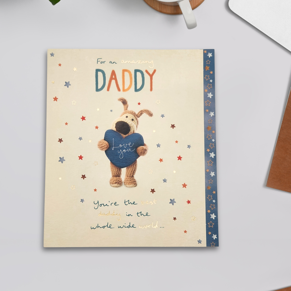 Daddy Birthday Card - Boofle Love You Heart