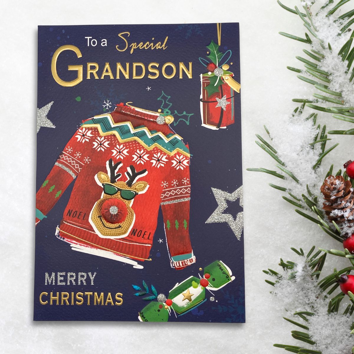 Grandson Christmas Card - Signature Seasons