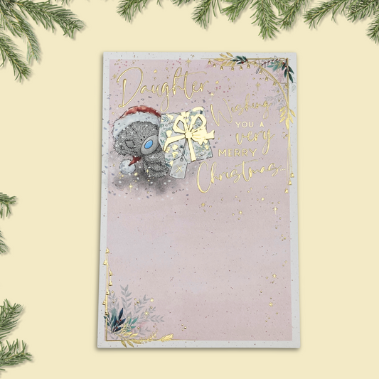 Daughter Christmas Card - Me To You Wrapped Gift