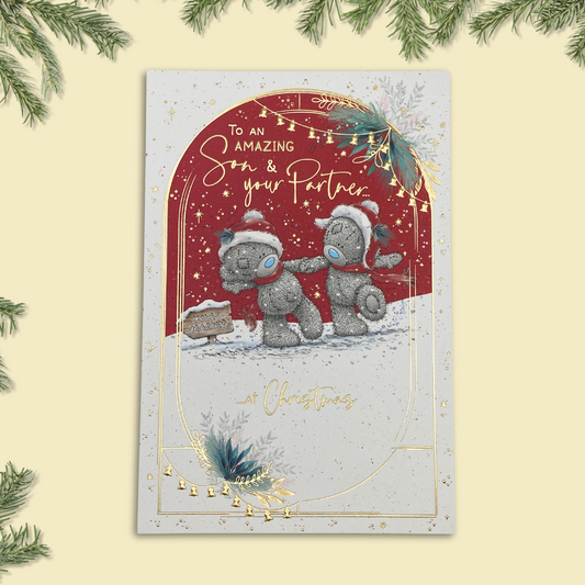 Son & Partner Christmas Card - Me To You Xmas Market