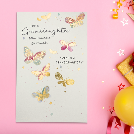 Granddaughter Birthday Card - Butterflies