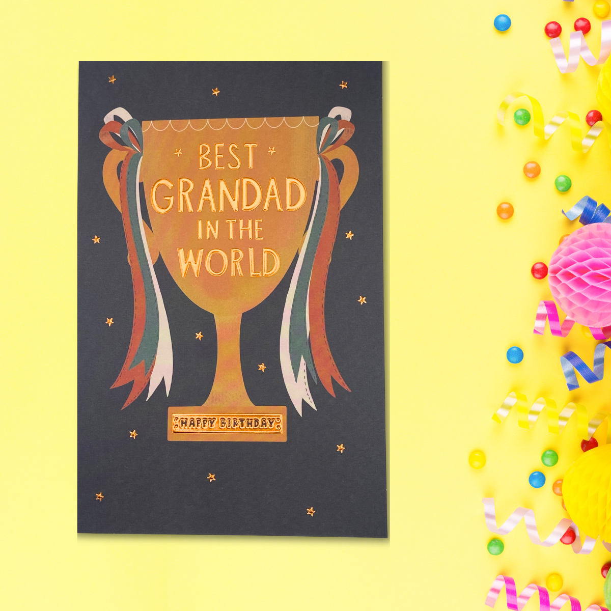 Grandad Birthday Card - Trophy