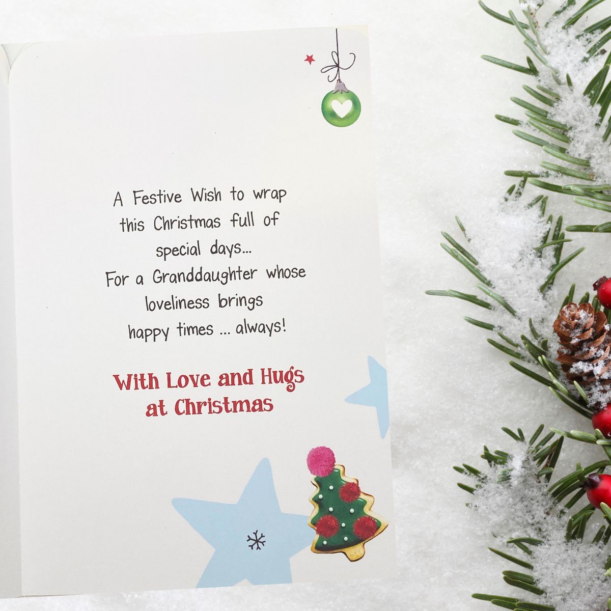 Granddaughter Christmas Card - Twingles