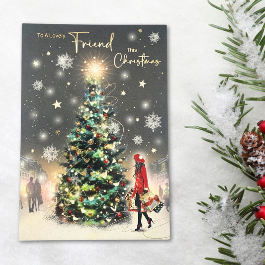 Friend Christmas Card - Grace Christmas Tree