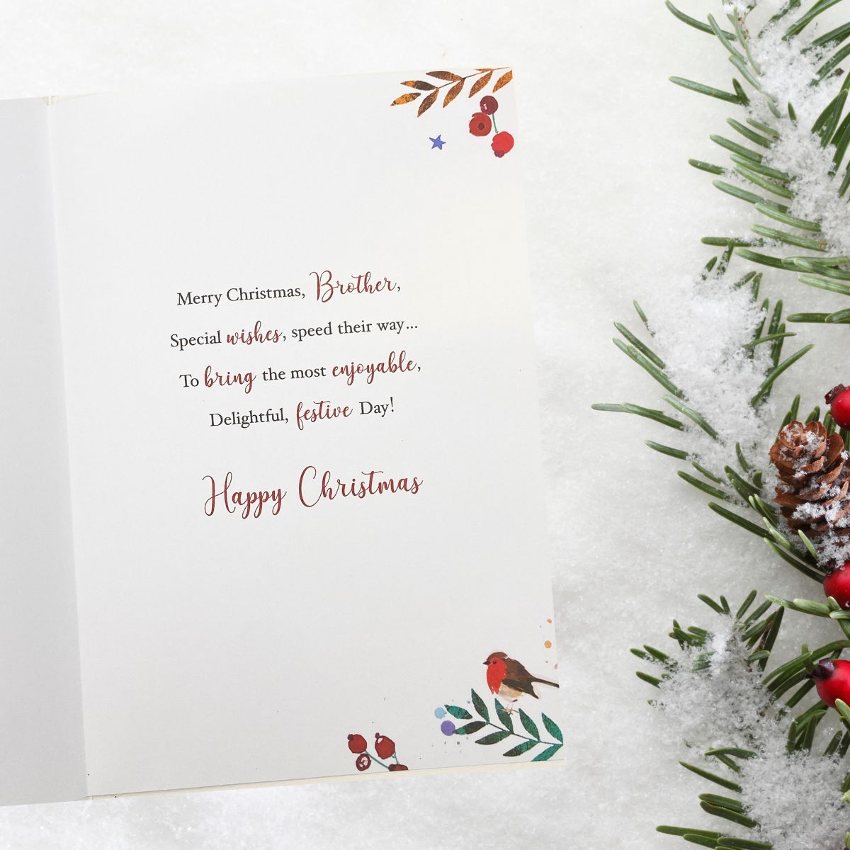 Brother Christmas Card - Signature Seasons