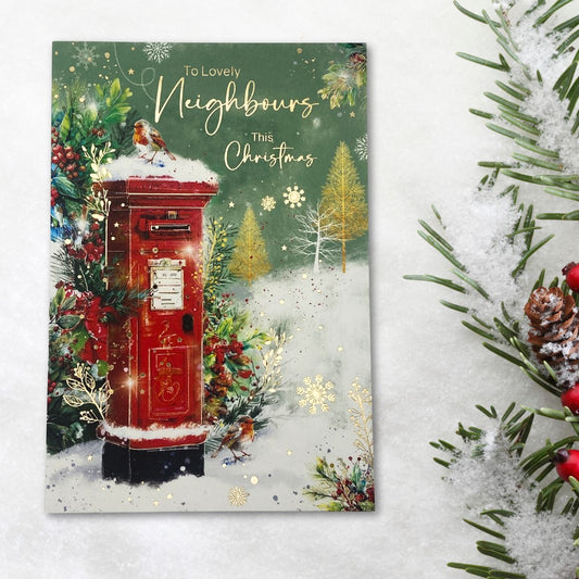 Neighbours Christmas Card - Grace Postbox
