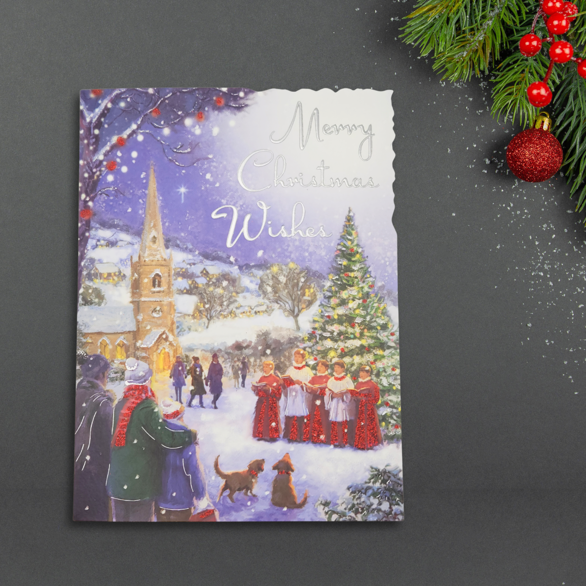 Open Christmas Card - Velvet Choir At The Church