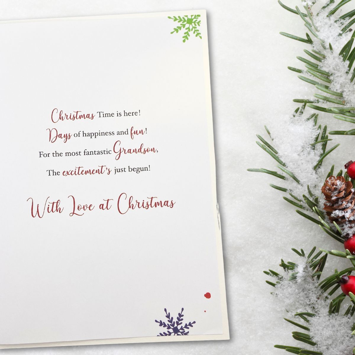 Grandson Christmas Card - Signature Seasons